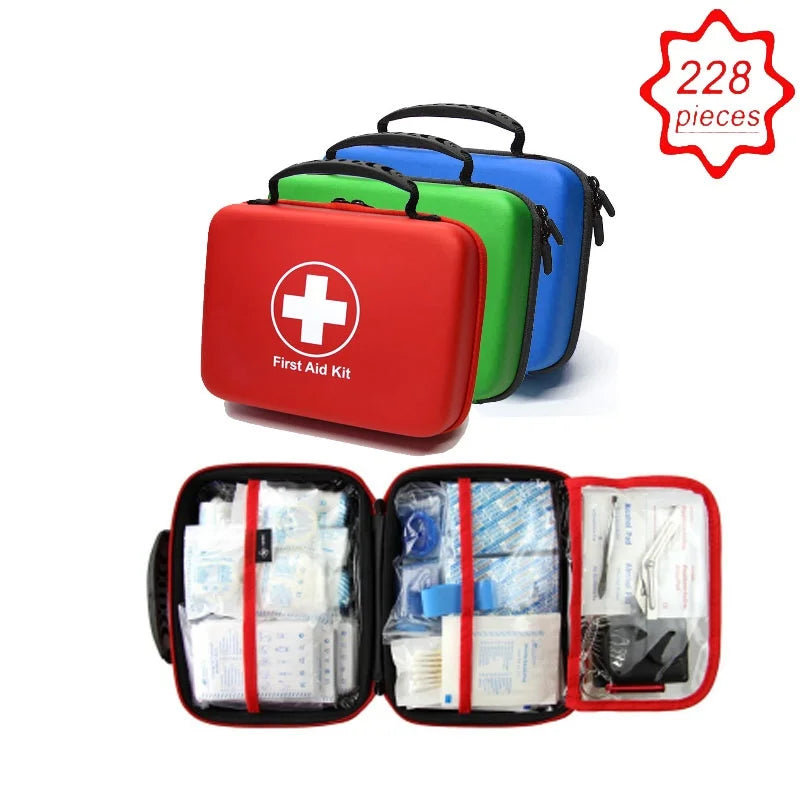 Portable Emergency First Aid Kit – Medical Bag for Home, Travel, Camping & Survival